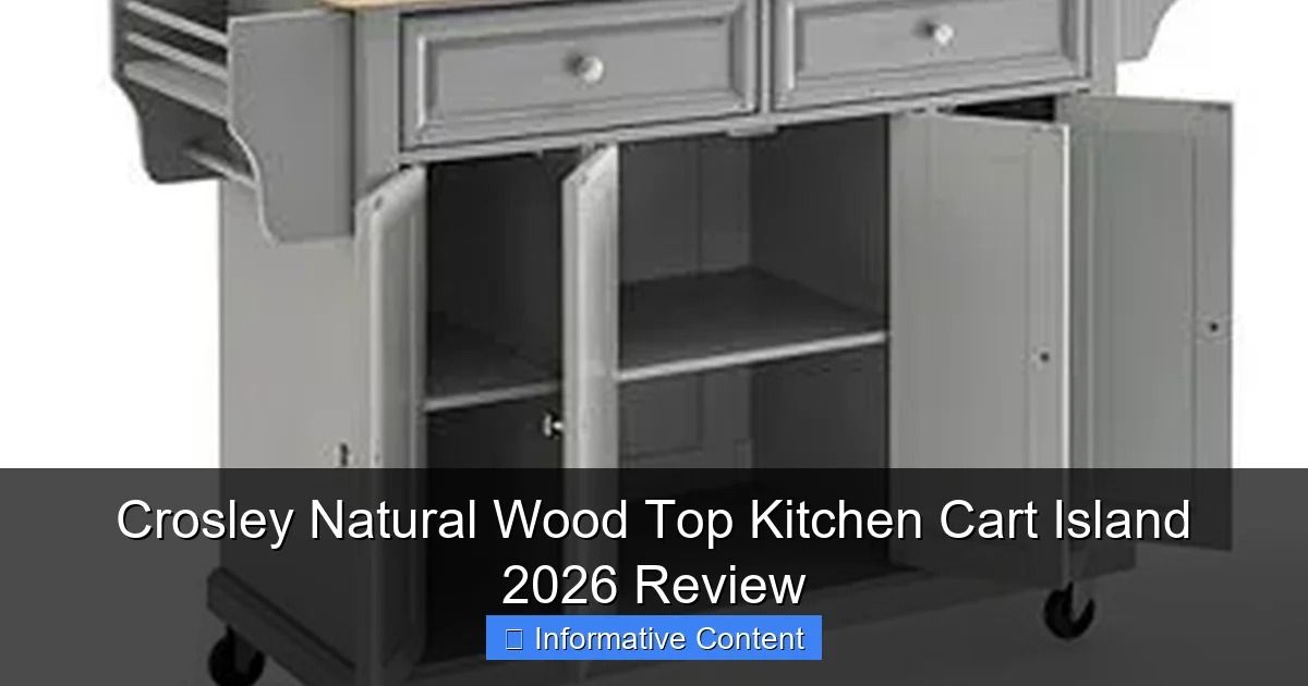 Crosley Natural Wood Top Kitchen Cart Island 2026 Review