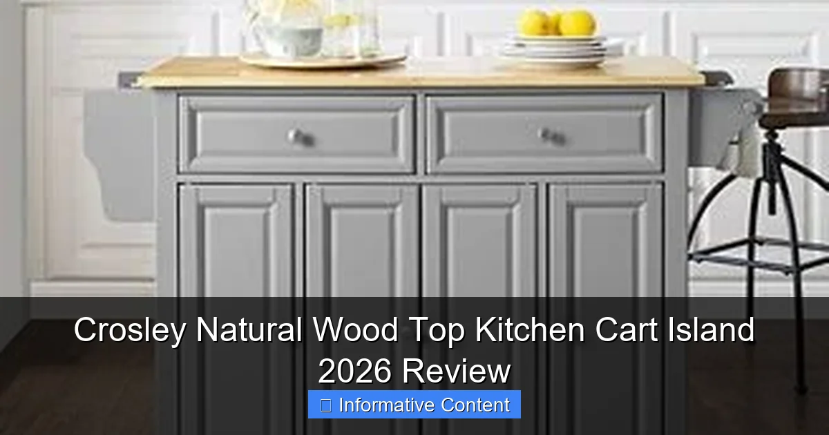 Crosley Natural Wood Top Kitchen Cart Island 2026 Review