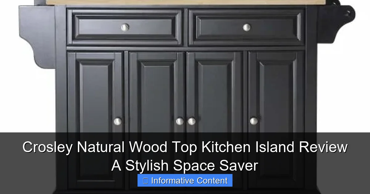 Crosley Natural Wood Top Kitchen Island Review A Stylish Space Saver