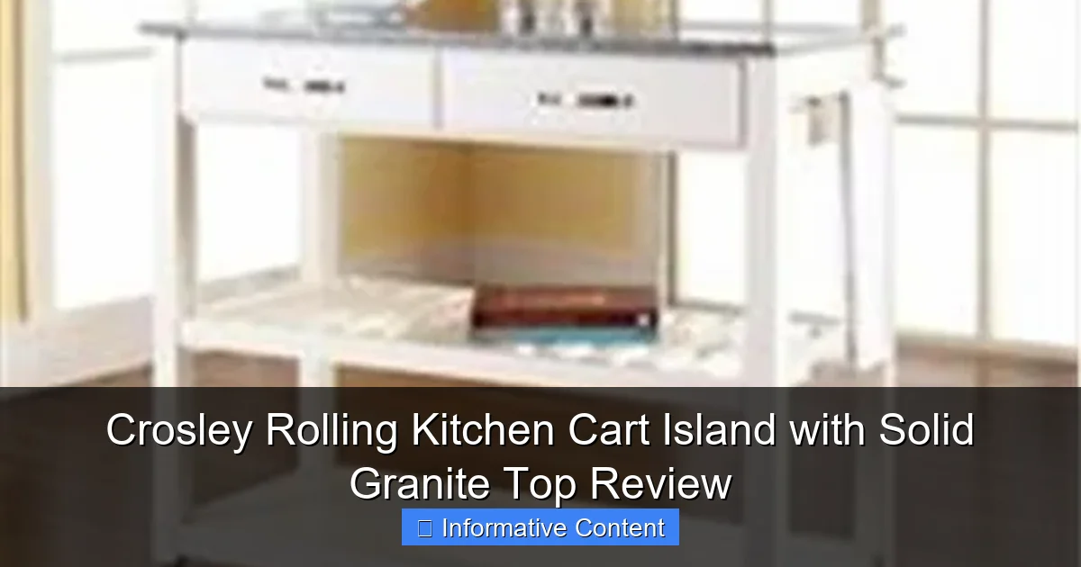 Crosley Rolling Kitchen Cart Island with Solid Granite Top Review