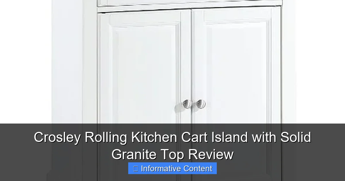 Crosley Rolling Kitchen Cart Island with Solid Granite Top Review