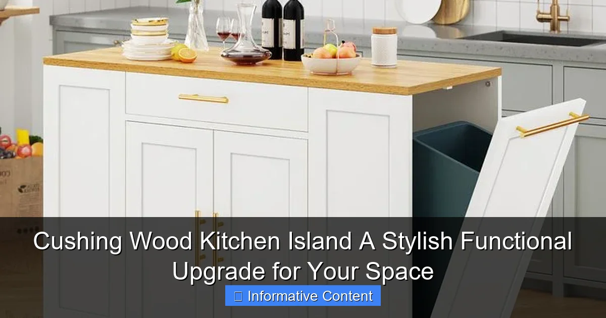 Cushing Wood Kitchen Island A Stylish Functional Upgrade for Your Space