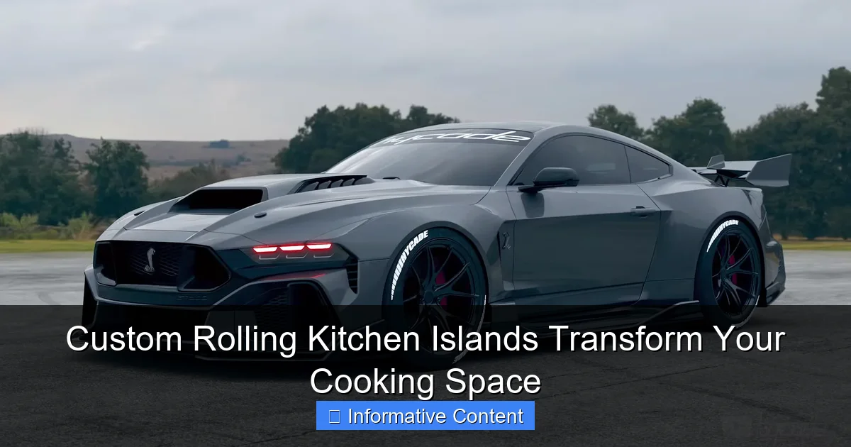 Custom Rolling Kitchen Islands Transform Your Cooking Space