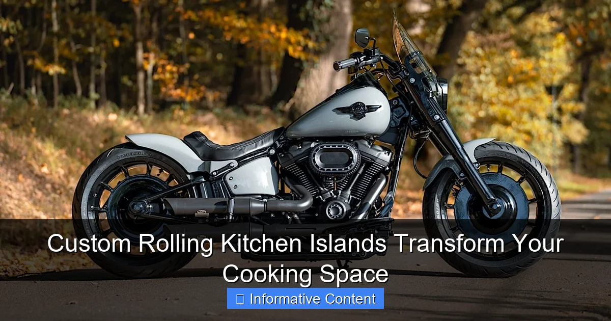Custom Rolling Kitchen Islands Transform Your Cooking Space