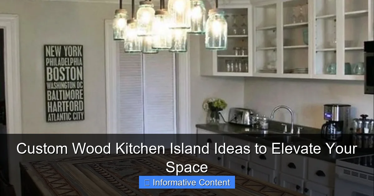 Custom Wood Kitchen Island Ideas to Elevate Your Space
