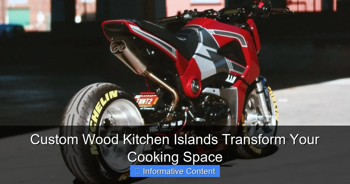 Custom Wood Kitchen Islands Transform Your Cooking Space