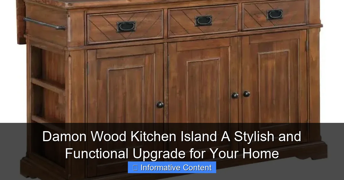Damon Wood Kitchen Island A Stylish and Functional Upgrade for Your Home