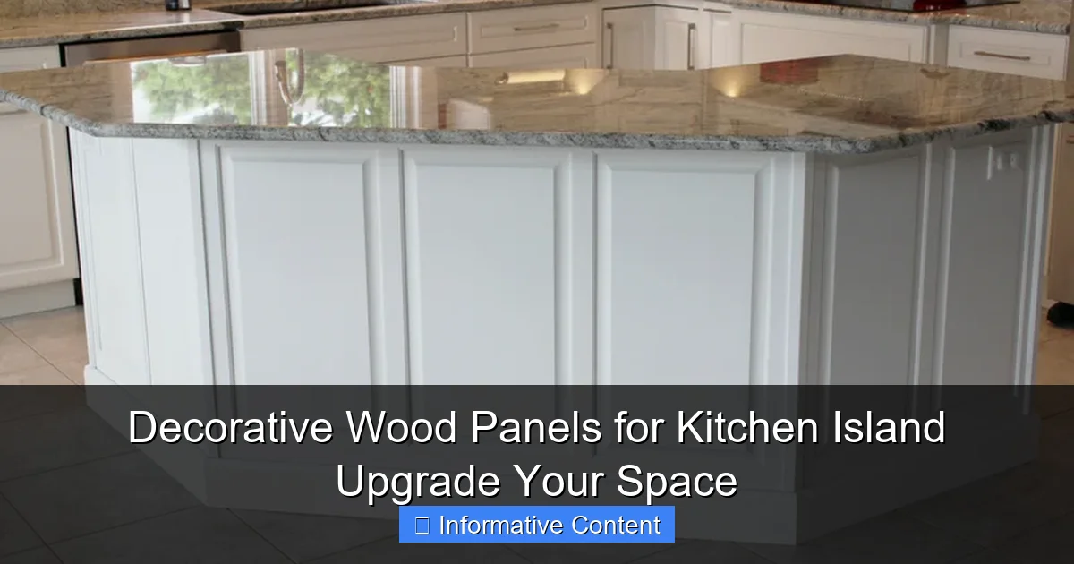 Decorative Wood Panels for Kitchen Island Upgrade Your Space