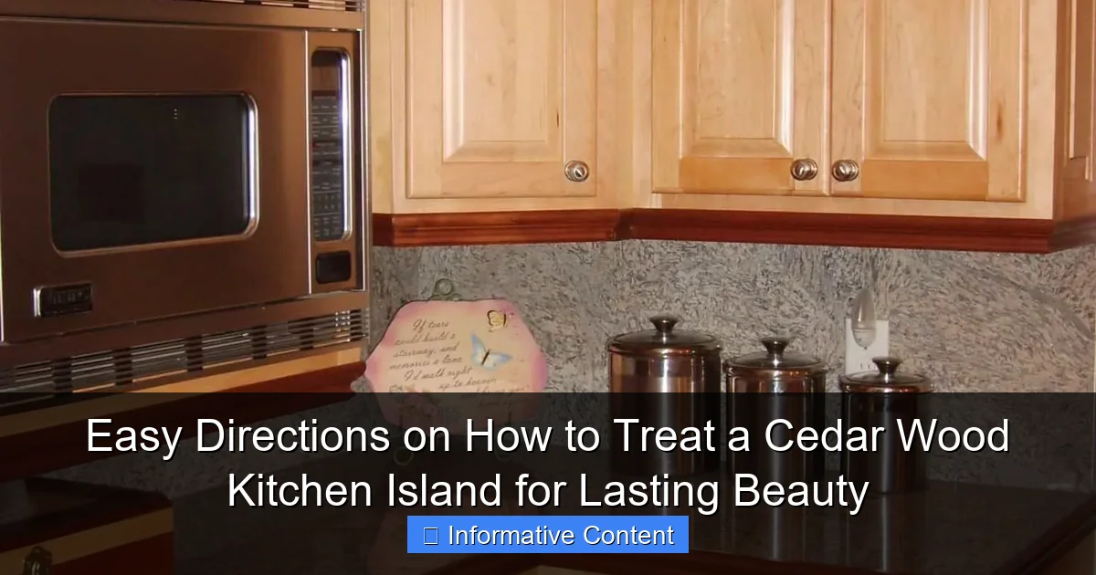 Easy Directions on How to Treat a Cedar Wood Kitchen Island for Lasting Beauty