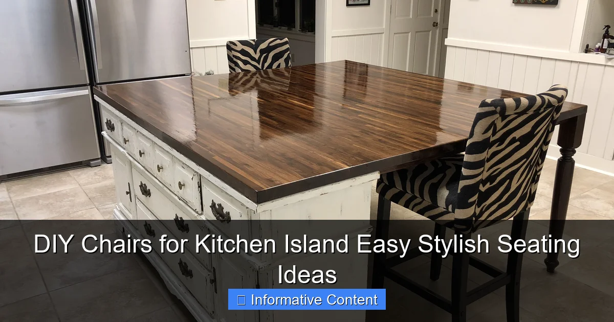 DIY Chairs for Kitchen Island Easy Stylish Seating Ideas