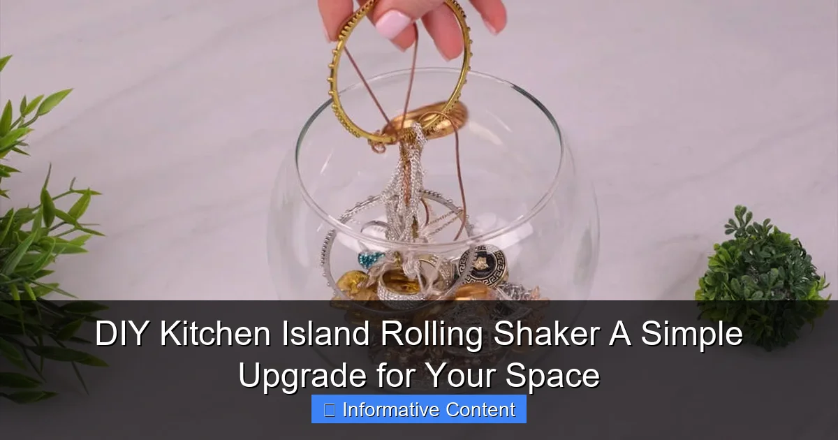 DIY Kitchen Island Rolling Shaker A Simple Upgrade for Your Space