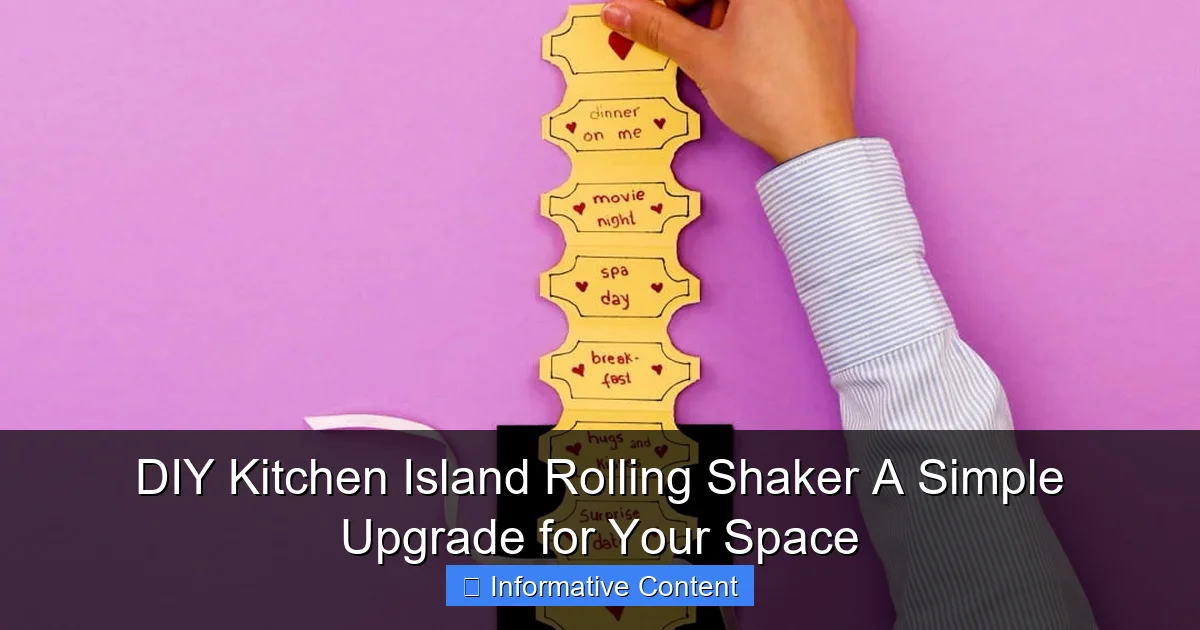 DIY Kitchen Island Rolling Shaker A Simple Upgrade for Your Space