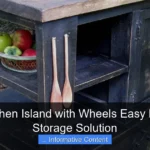 DIY Kitchen Island with Wheels Easy Movable Storage Solution
