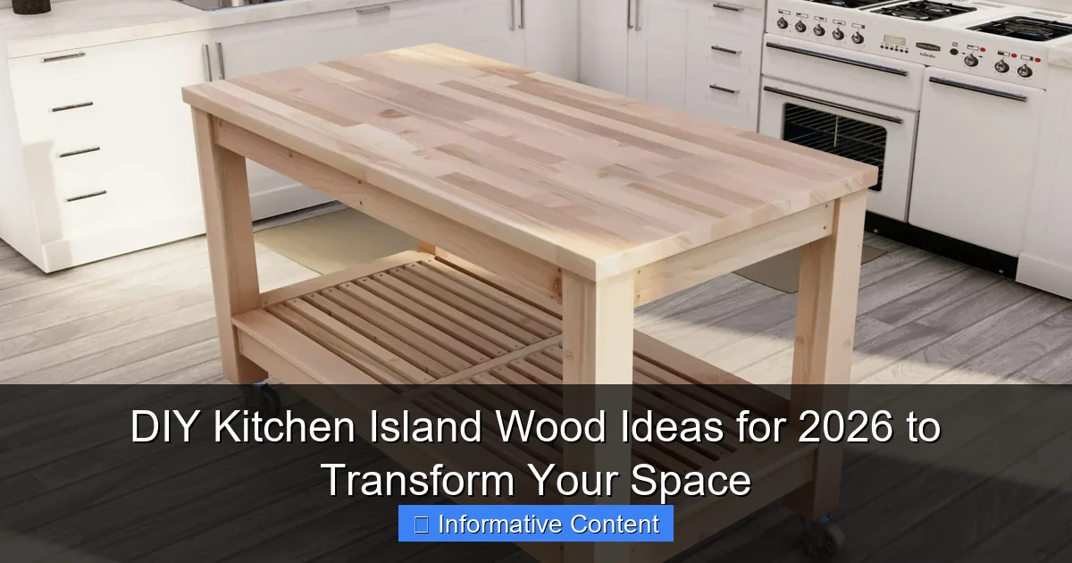DIY Kitchen Island Wood Ideas for 2026 to Transform Your Space