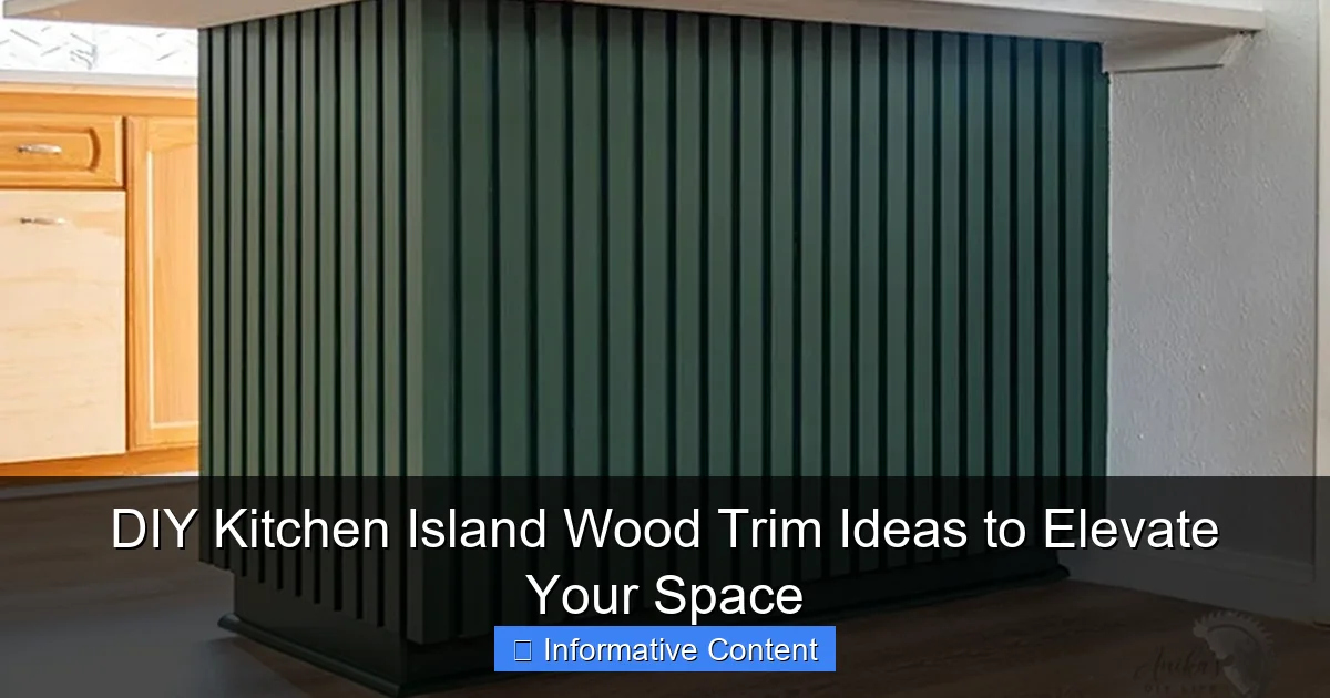 DIY Kitchen Island Wood Trim Ideas to Elevate Your Space