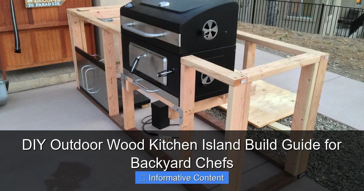 DIY Outdoor Wood Kitchen Island Build Guide for Backyard Chefs