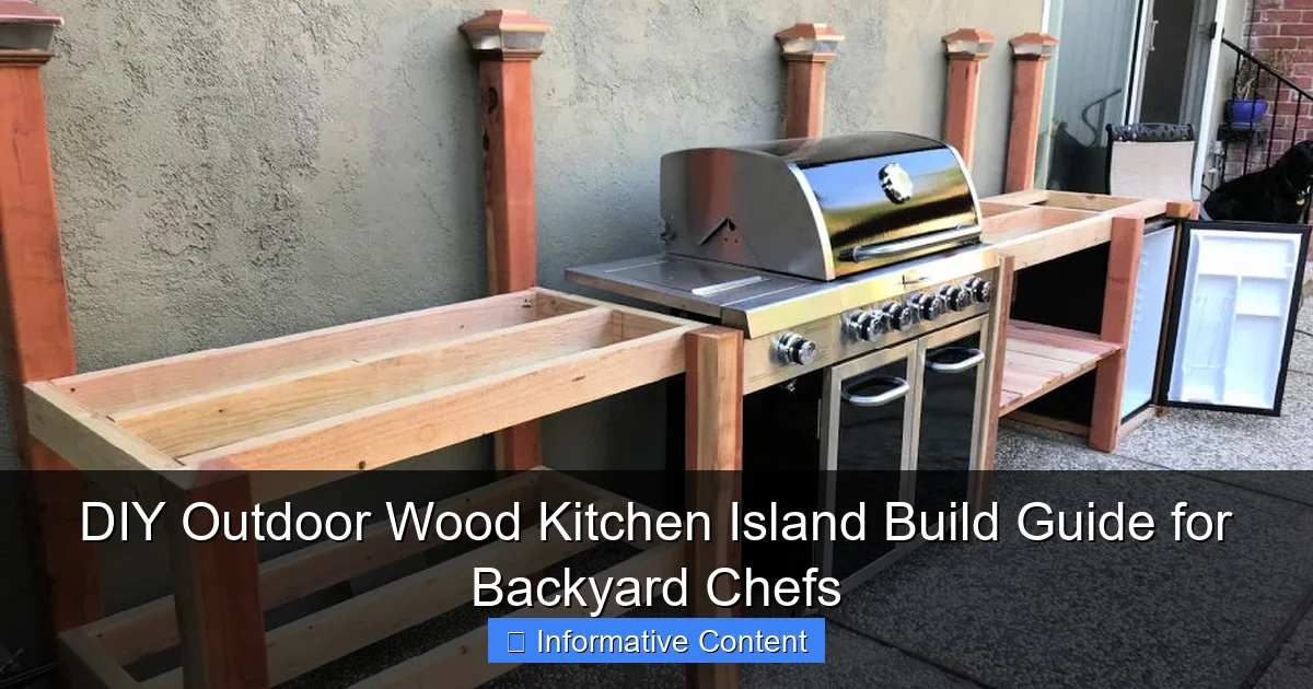 DIY Outdoor Wood Kitchen Island Build Guide for Backyard Chefs