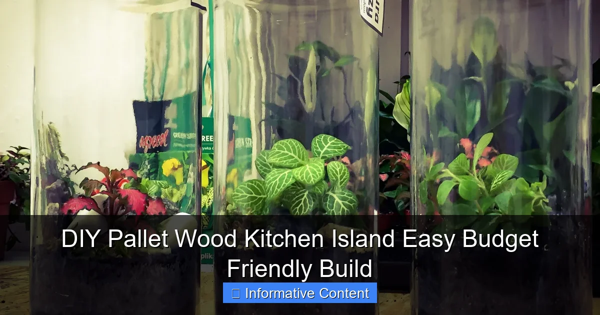 DIY Pallet Wood Kitchen Island Easy Budget Friendly Build