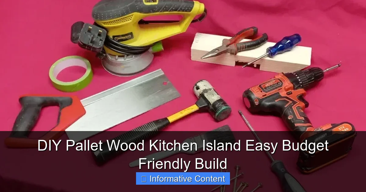 DIY Pallet Wood Kitchen Island Easy Budget Friendly Build