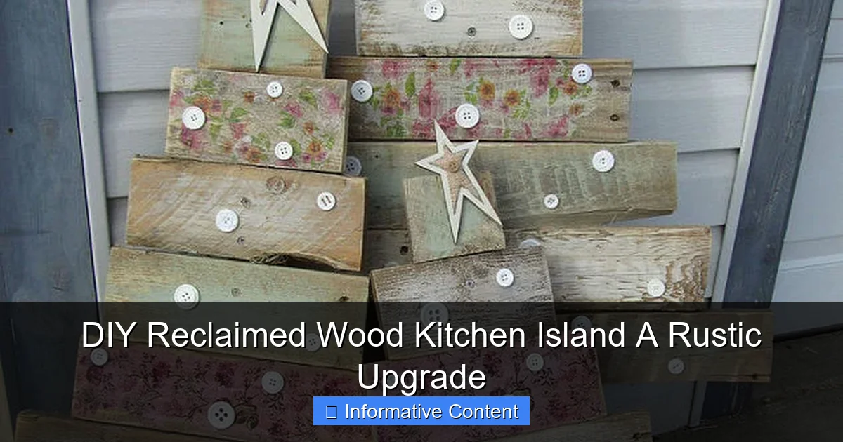 DIY Reclaimed Wood Kitchen Island A Rustic Upgrade