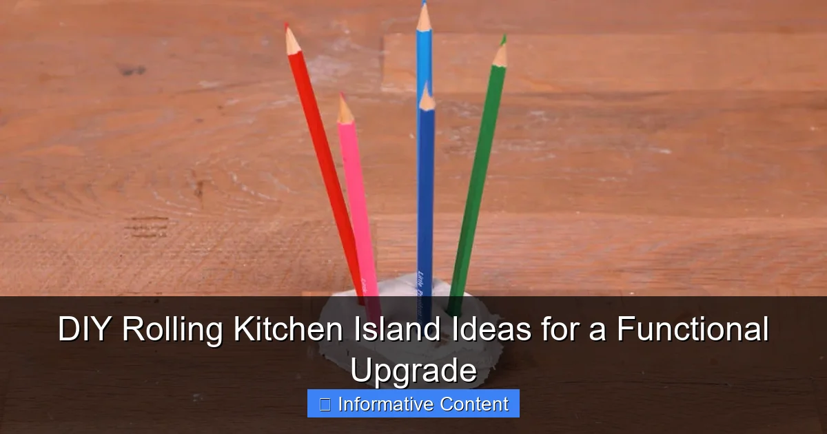 DIY Rolling Kitchen Island Ideas for a Functional Upgrade