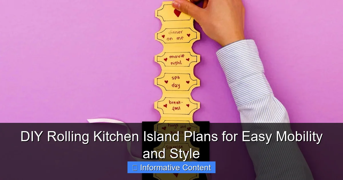 DIY Rolling Kitchen Island Plans for Easy Mobility and Style