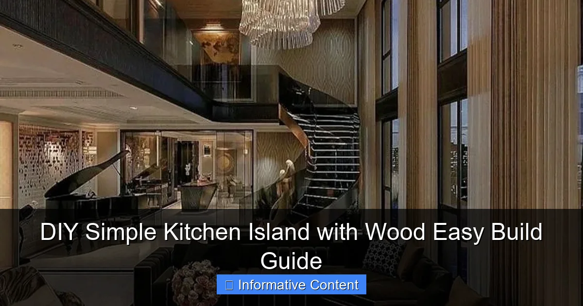 DIY Simple Kitchen Island with Wood Easy Build Guide