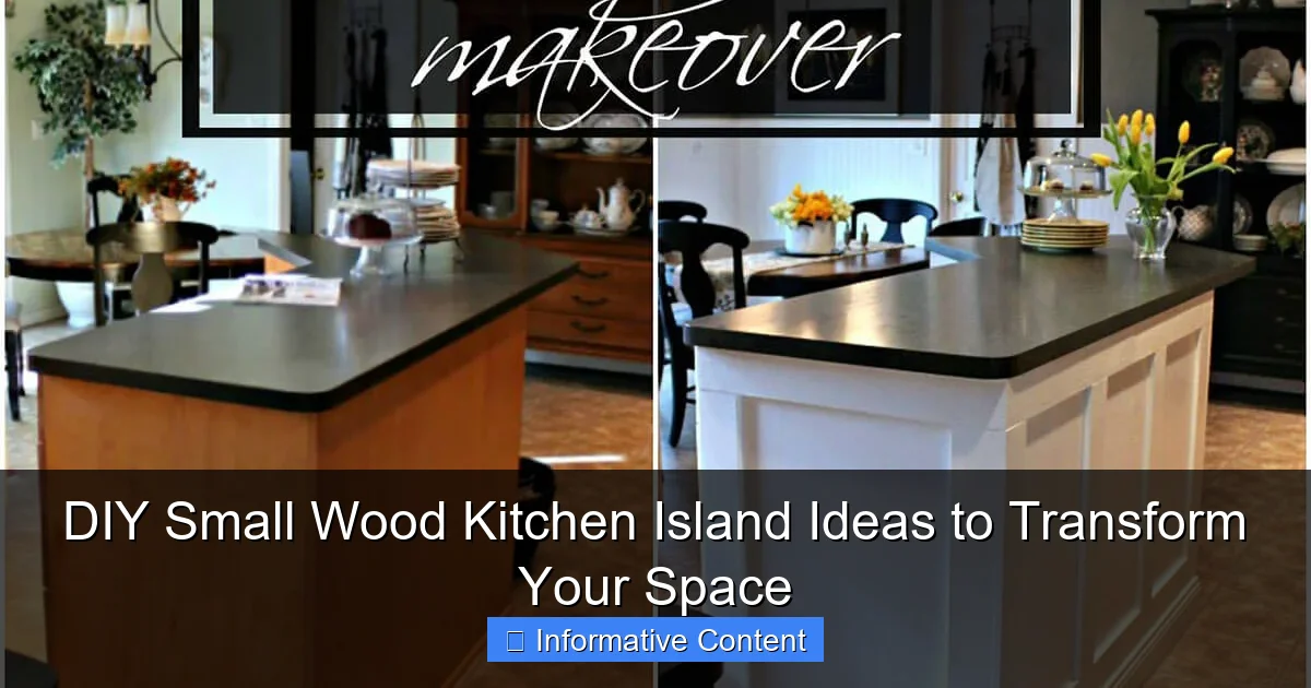 DIY Small Wood Kitchen Island Ideas to Transform Your Space