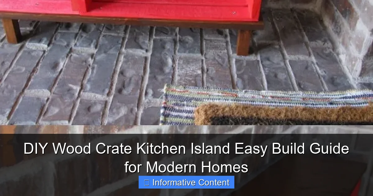 DIY Wood Crate Kitchen Island Easy Build Guide for Modern Homes