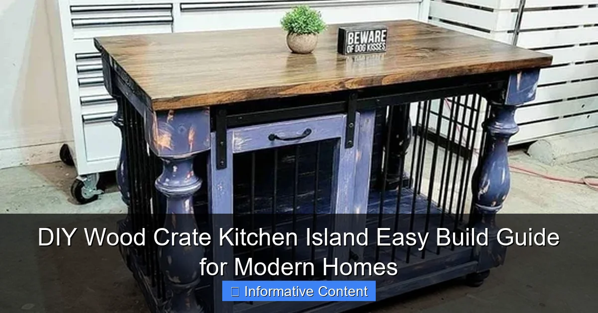 DIY Wood Crate Kitchen Island Easy Build Guide for Modern Homes