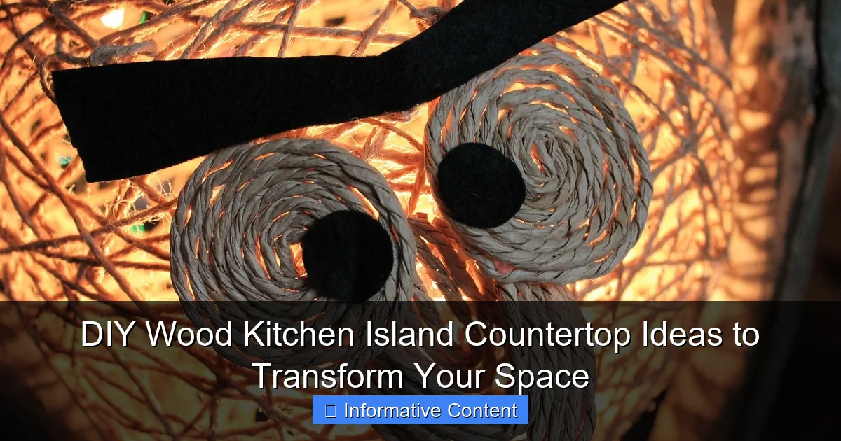 DIY Wood Kitchen Island Countertop Ideas to Transform Your Space
