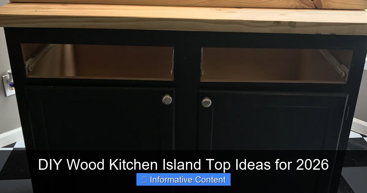 DIY Wood Kitchen Island Top Ideas for 2026