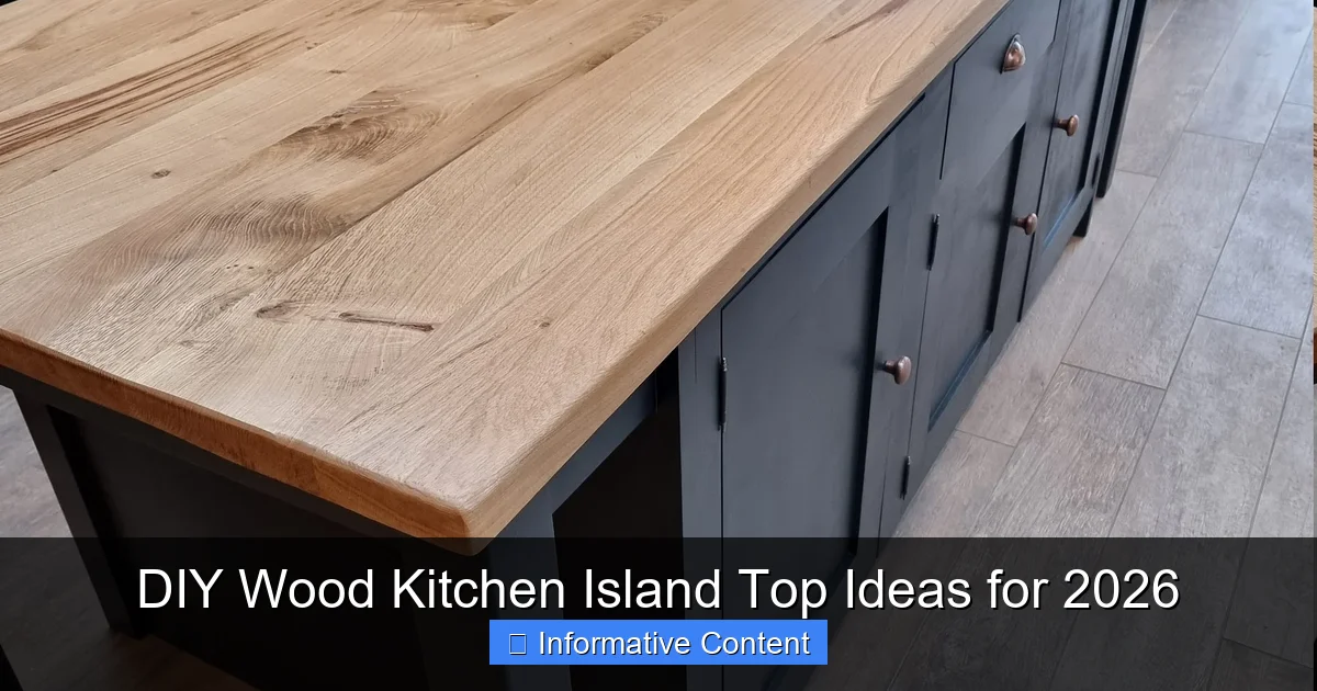 DIY Wood Kitchen Island Top Ideas for 2026