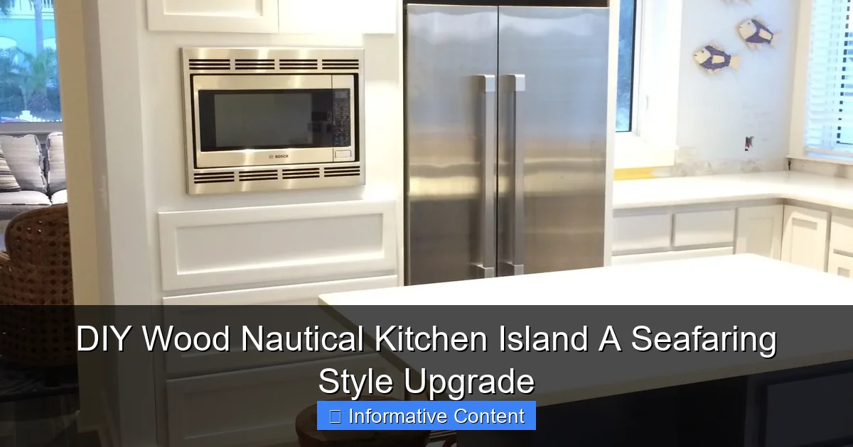 DIY Wood Nautical Kitchen Island A Seafaring Style Upgrade