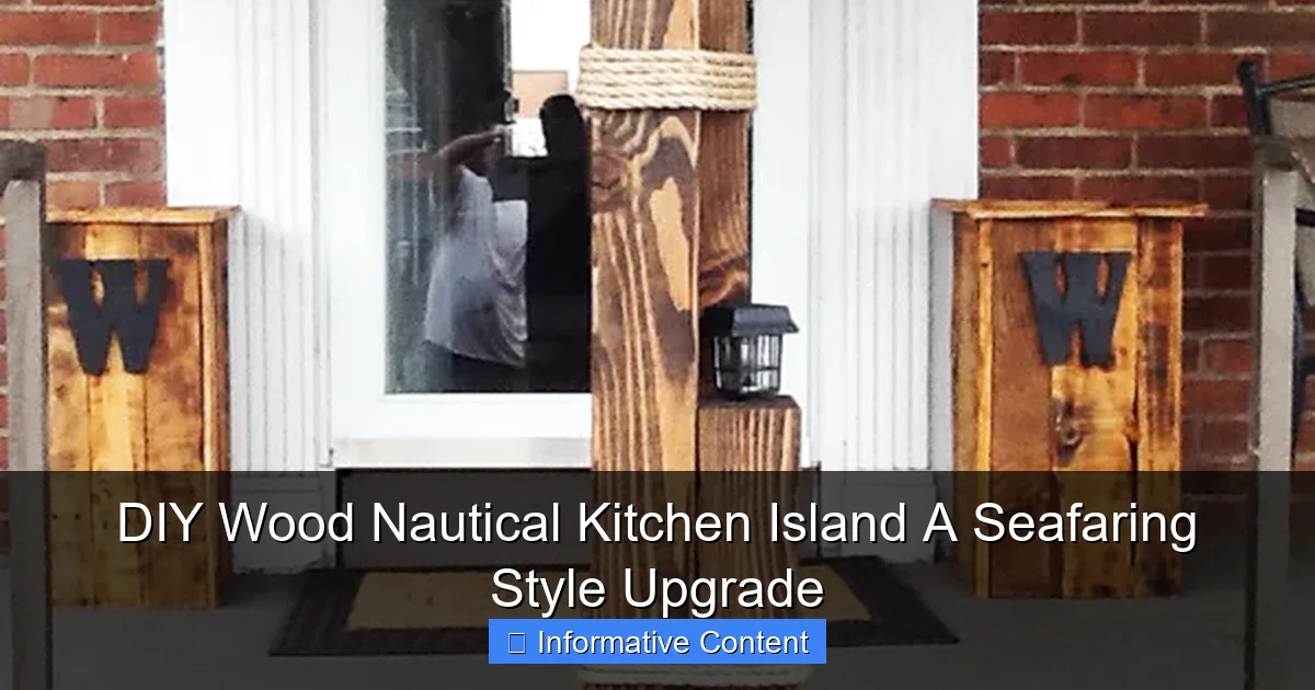 DIY Wood Nautical Kitchen Island A Seafaring Style Upgrade