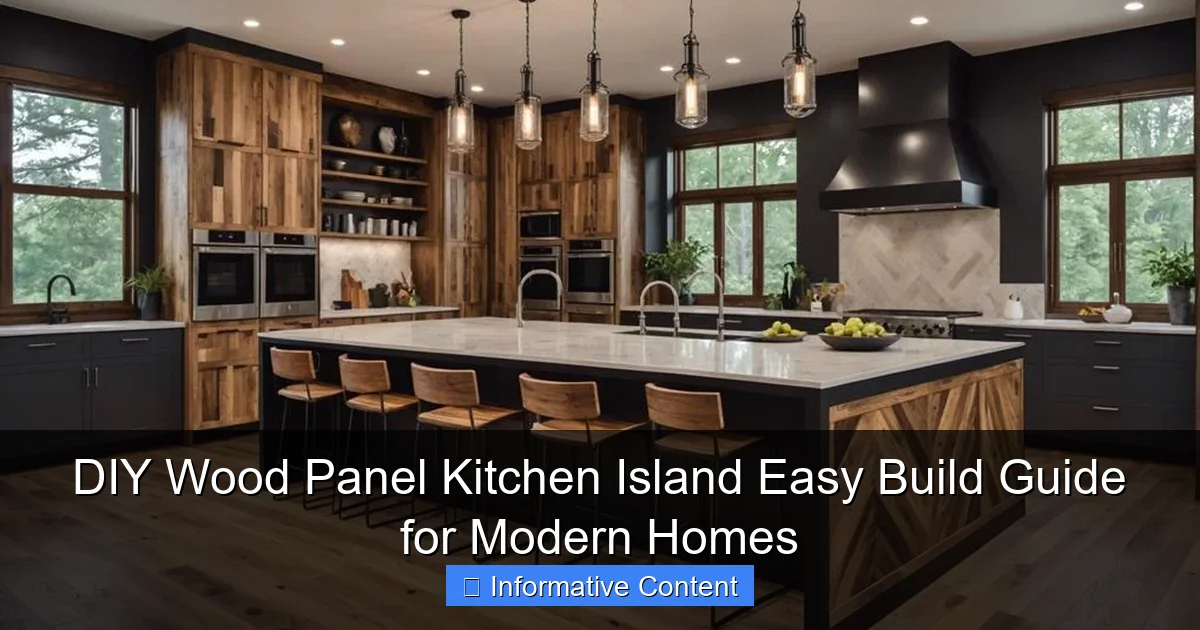DIY Wood Panel Kitchen Island Easy Build Guide for Modern Homes