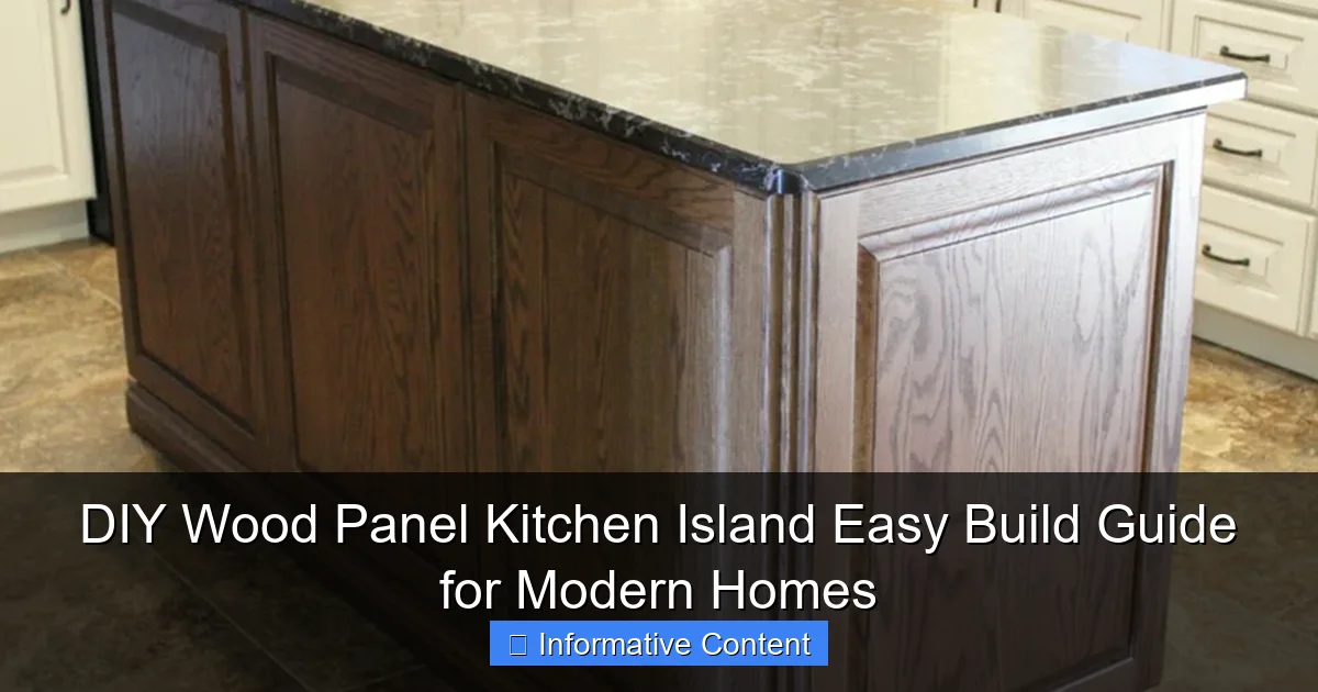 DIY Wood Panel Kitchen Island Easy Build Guide for Modern Homes