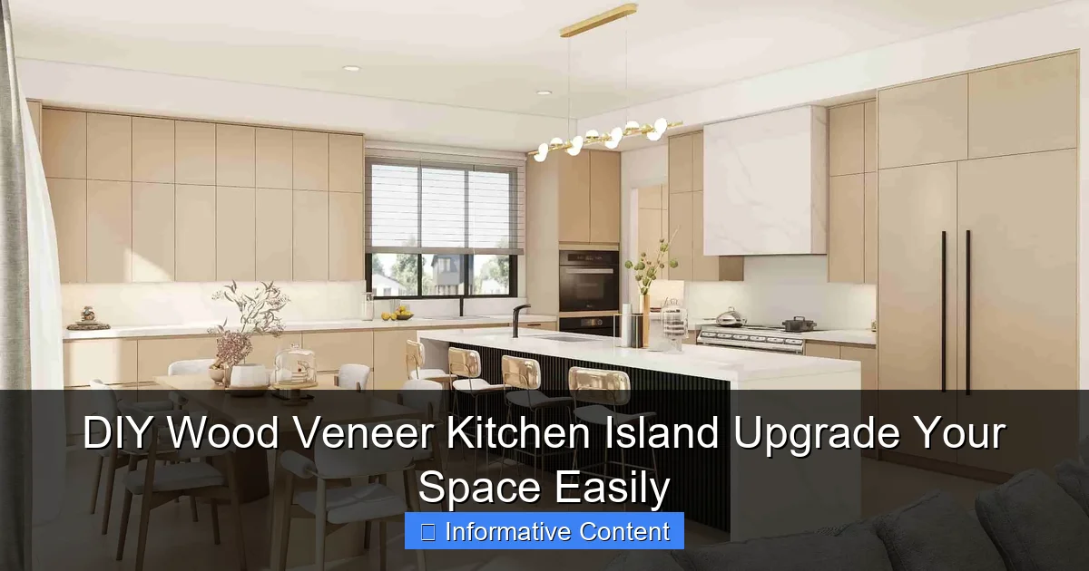 DIY Wood Veneer Kitchen Island Upgrade Your Space Easily
