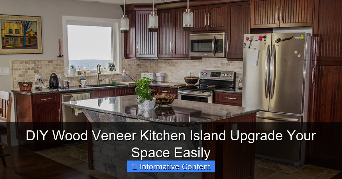DIY Wood Veneer Kitchen Island Upgrade Your Space Easily