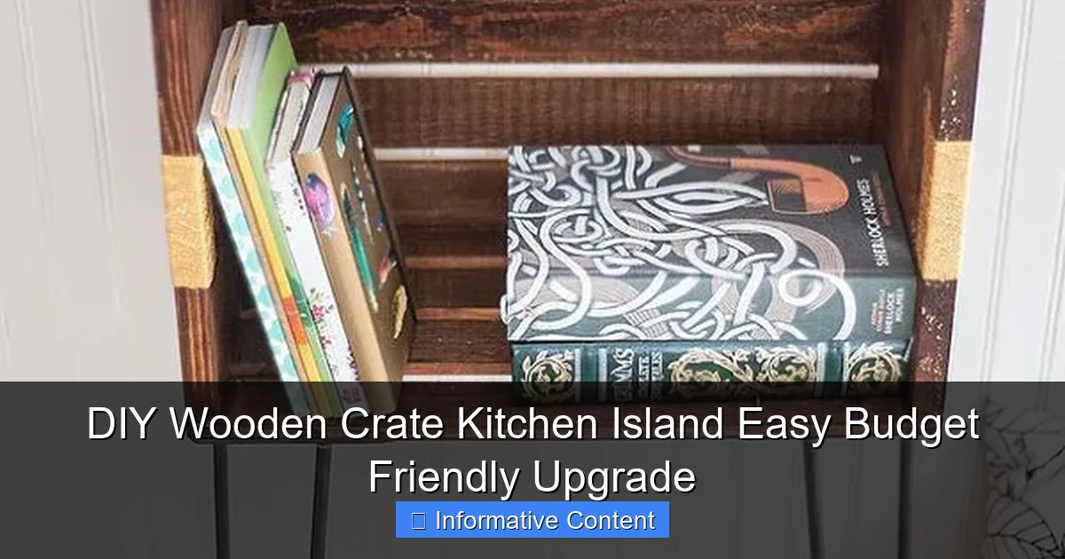 DIY Wooden Crate Kitchen Island Easy Budget Friendly Upgrade