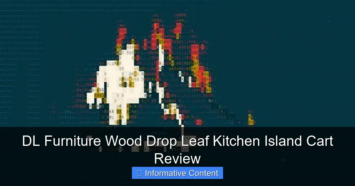DL Furniture Wood Drop Leaf Kitchen Island Cart Review
