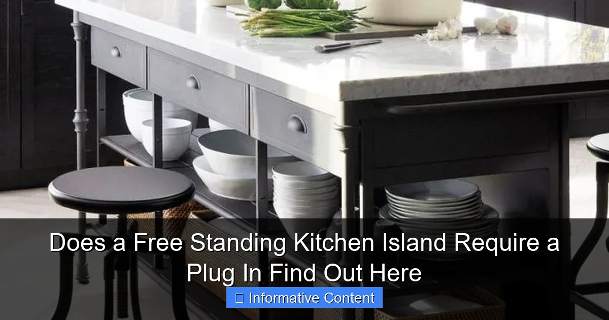 Does a Free Standing Kitchen Island Require a Plug In Find Out Here