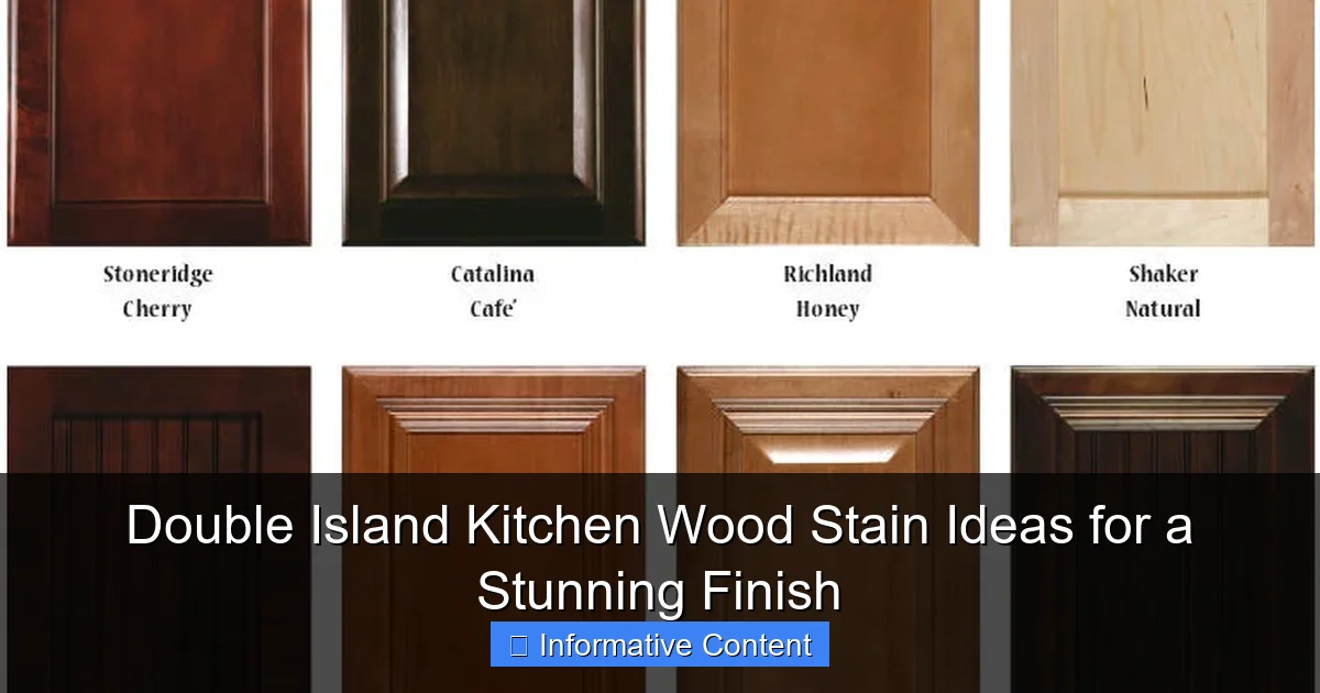Double Island Kitchen Wood Stain Ideas for a Stunning Finish