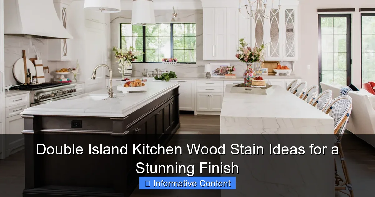 Double Island Kitchen Wood Stain Ideas for a Stunning Finish
