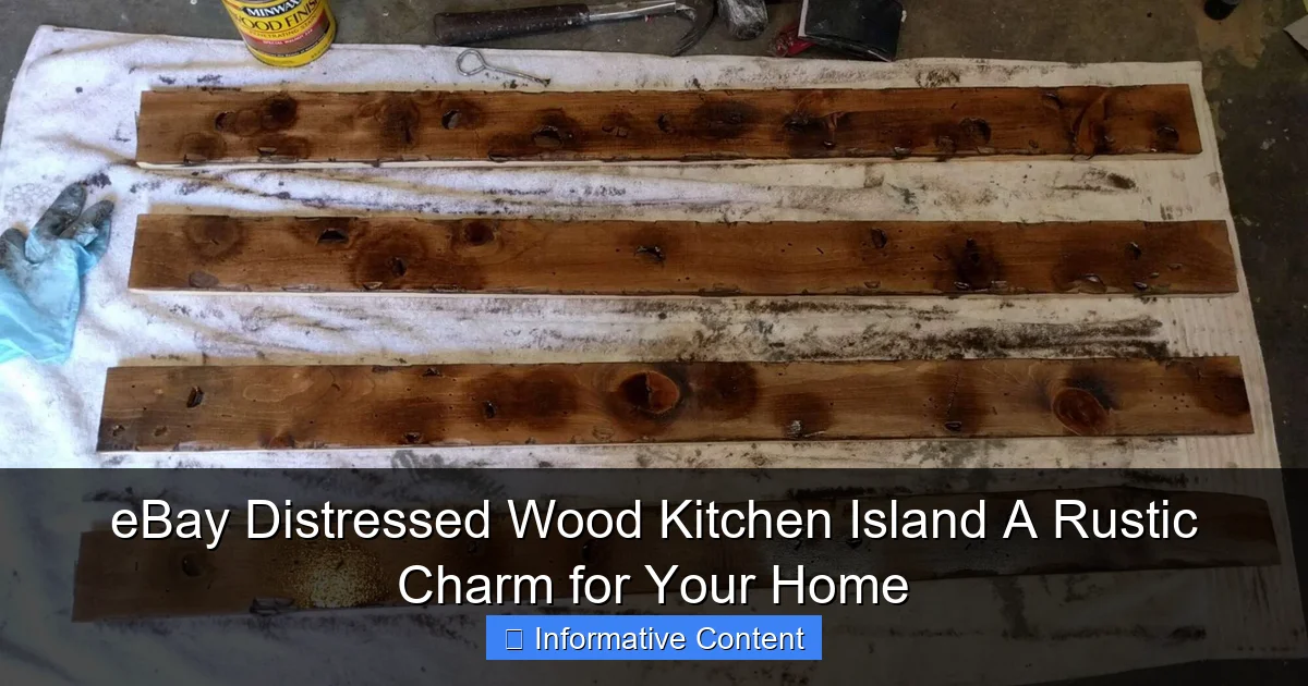 eBay Distressed Wood Kitchen Island A Rustic Charm for Your Home