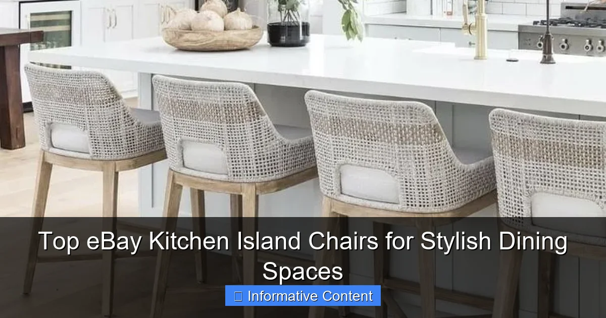 Top eBay Kitchen Island Chairs for Stylish Dining Spaces