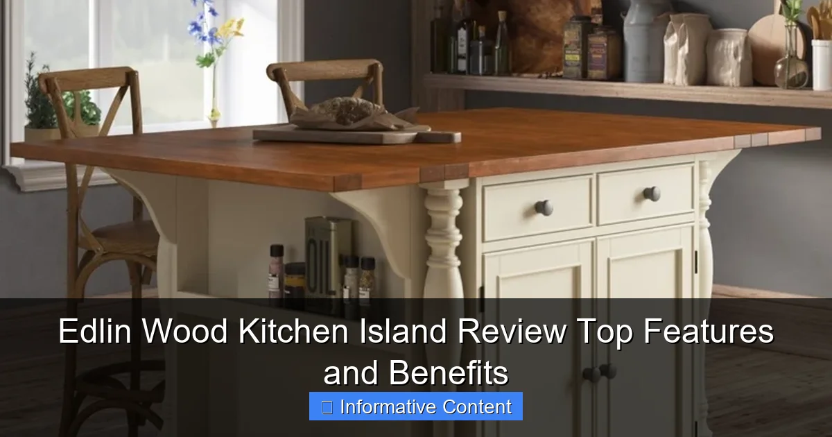 Edlin Wood Kitchen Island Review Top Features and Benefits