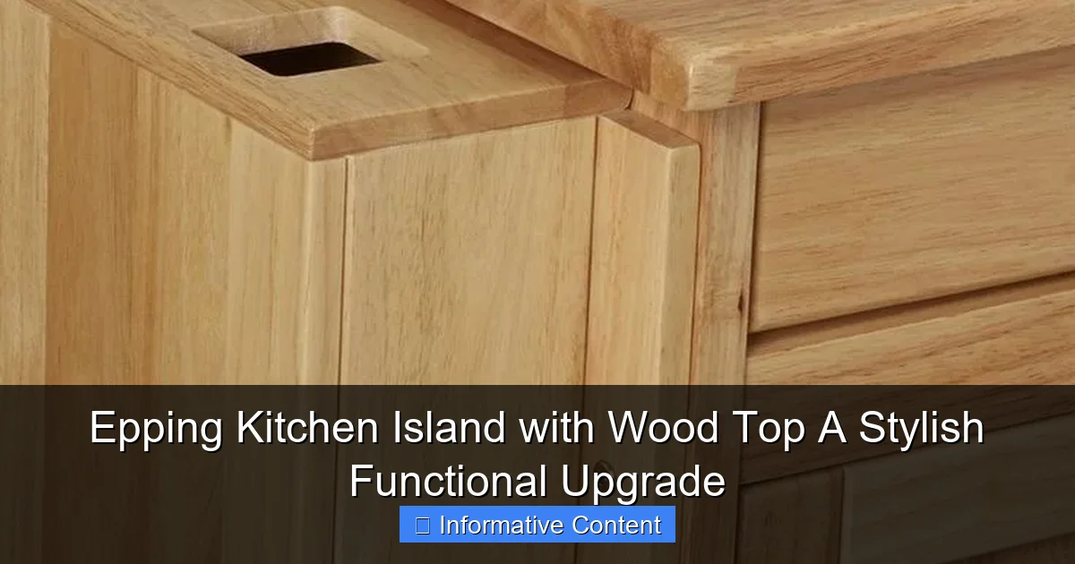 Epping Kitchen Island with Wood Top A Stylish Functional Upgrade