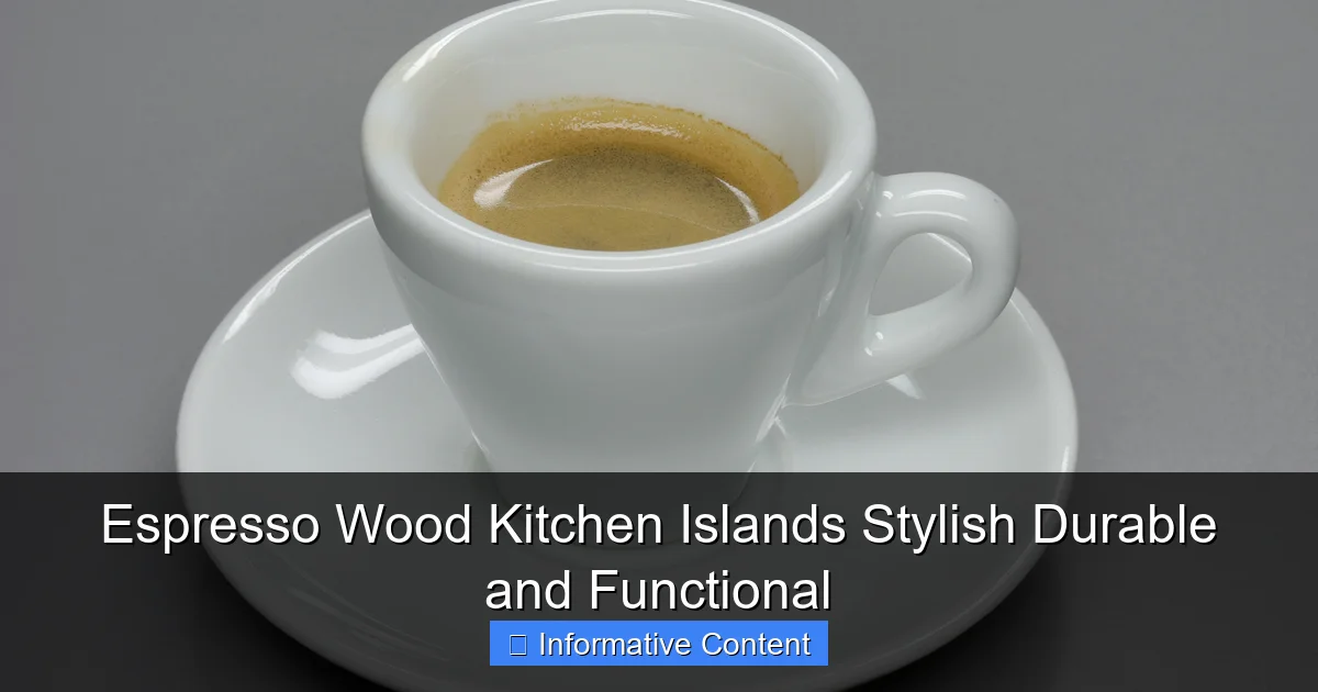 Espresso Wood Kitchen Islands Stylish Durable and Functional