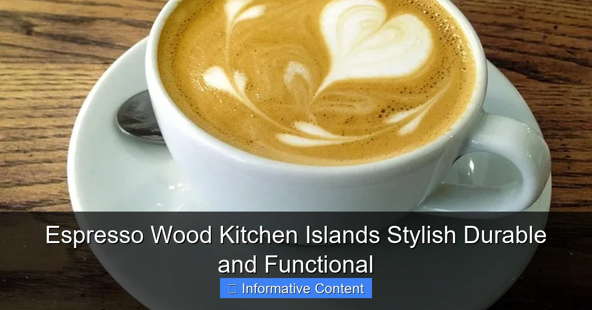 Espresso Wood Kitchen Islands Stylish Durable and Functional